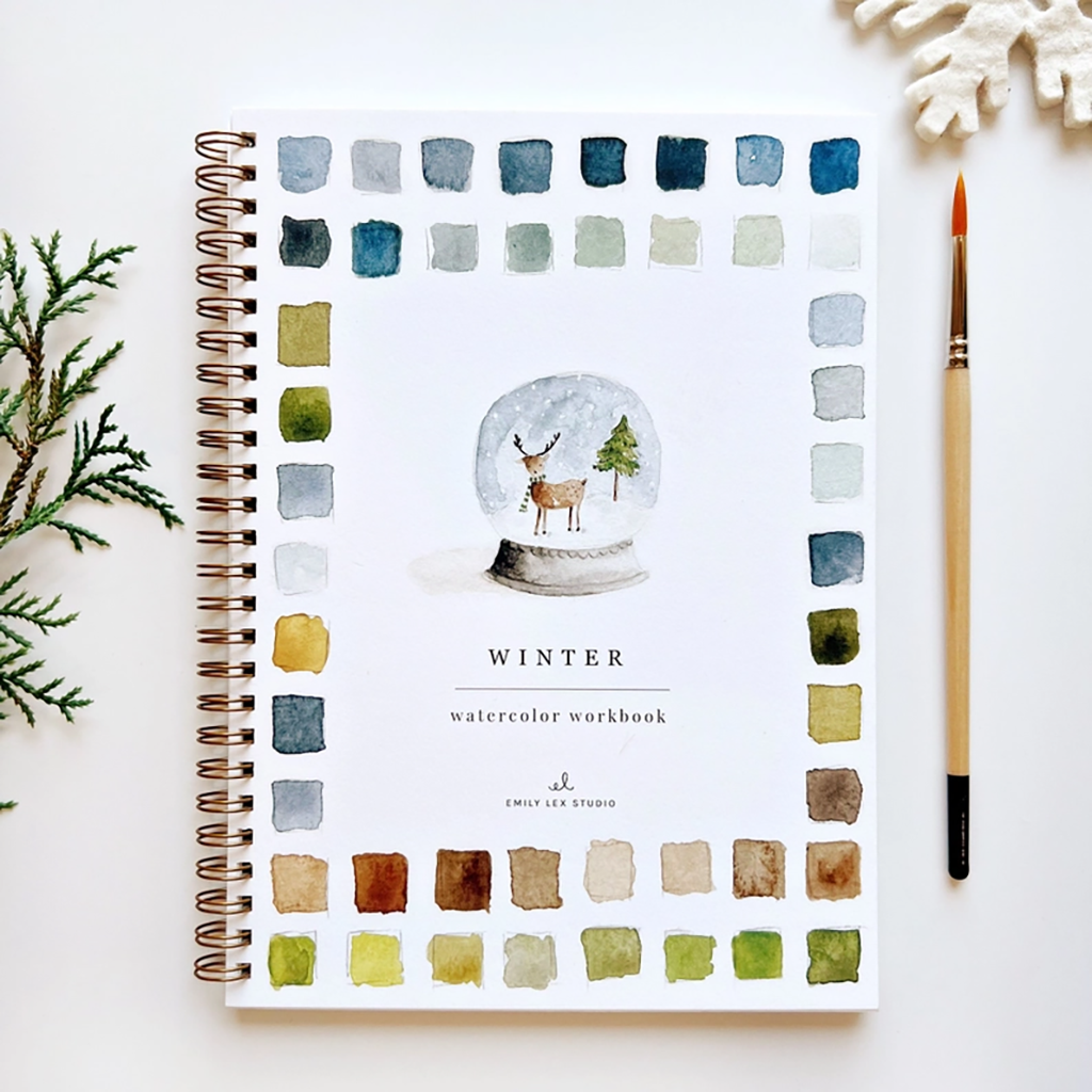 Emily Lex Studio Watercolor Workbook, Winter