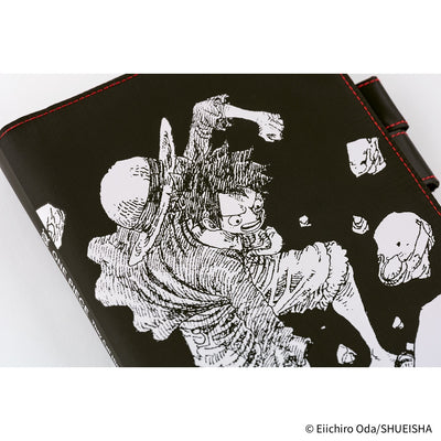 Hobonichi Techo 2026 Original Book & Cover, A5 - ONE PIECE Magazine: Straw Hat Luffy; Black (Jan/Mon Start)