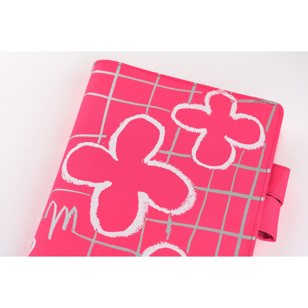 Hobonichi Techo 2026 Original Book & Cover, A5 - Makoto Matsubayashi: Pink Flowers (Jan/Mon Start)