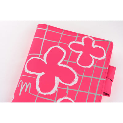 Hobonichi Techo 2026 Original Book & Cover, A5 - Makoto Matsubayashi: Pink Flowers (Jan/Mon Start)