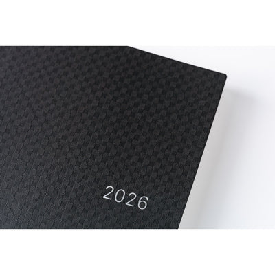 Hobonichi Techo 2026 HON, A5 - Paper Series: Black Gingham
