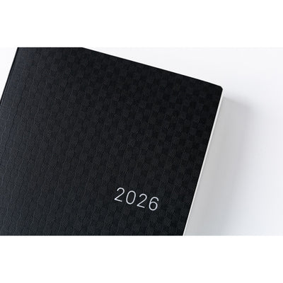 Hobonichi Techo 2026 HON, A6 - Paper Series: Black Gingham