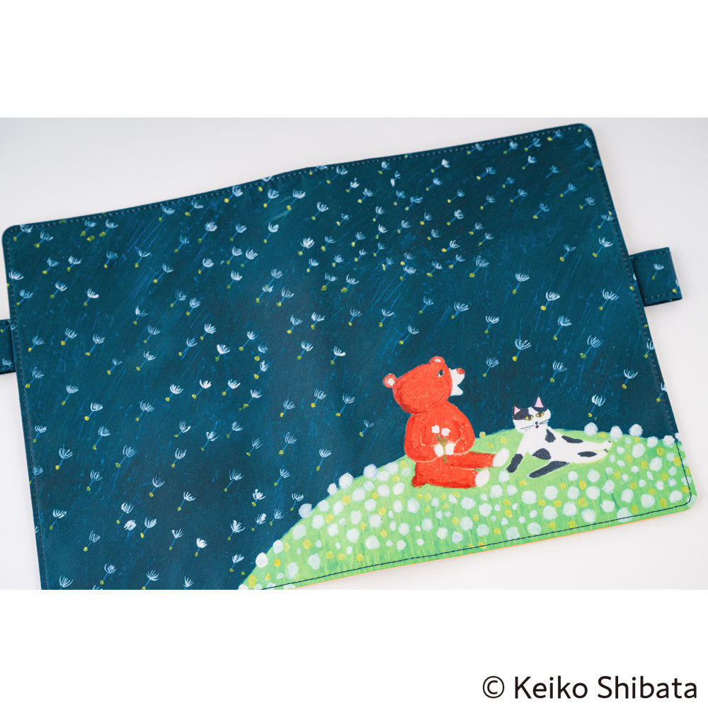 Couverture Cousin Hobonichi Techo 2025, A5 - Keiko Shibata : Douce brise dans un champ de pissenlits