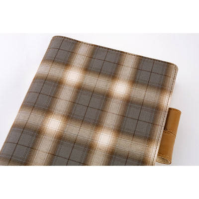 Hobonichi Techo 2026 Original Book & Cover, A5 - Shirt Fabric: Foggy Plaid (Jan/Mon Start)