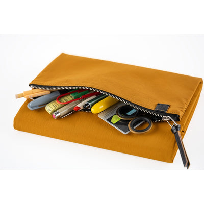 Hobonichi Techo 2026 Cousin Book & Cover, A5 - Tragen: Mustard (Jan/Mon Start)
