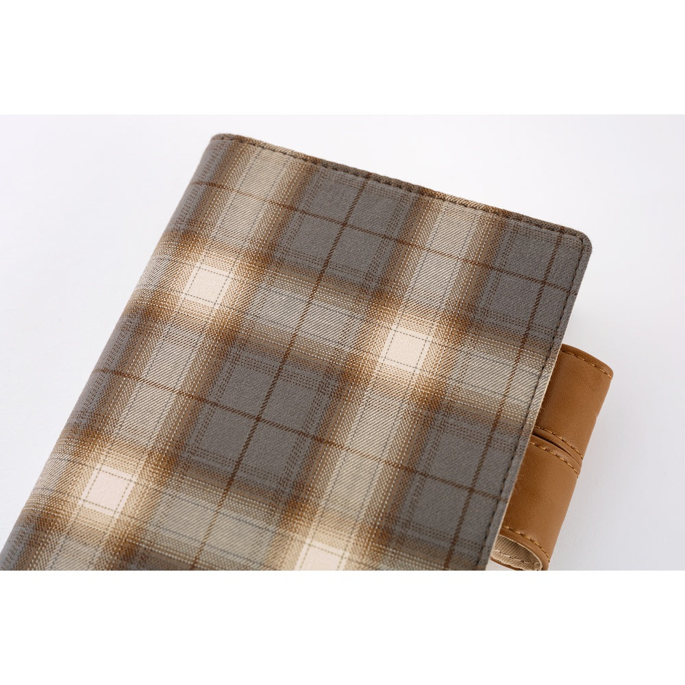 Hobonichi Techo 2026 Original Book & Cover, A6 - Shirt Fabric: Foggy Plaid (Jan/Mon Start)
