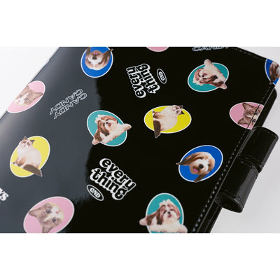 Hobonichi Techo 2026 Cousin Book & Cover, A5 - Candy Stripper: Random Dog & Cat (Jan/Mon Start)