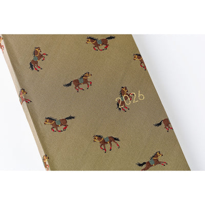 Hobonichi Techo 2026 Weeks - Bow & Tie: Galloping Horses (English)