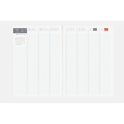 Hobonichi Techo 2026 Day-Free Book, A5 - Jan/Mon Start (Japanese)