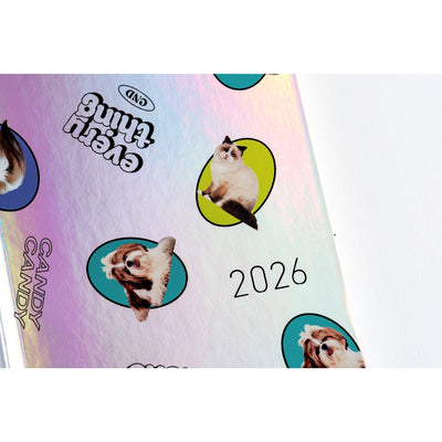 Hobonichi Techo 2026 Weeks - Candy Stripper: Random Dog & Cat (English)