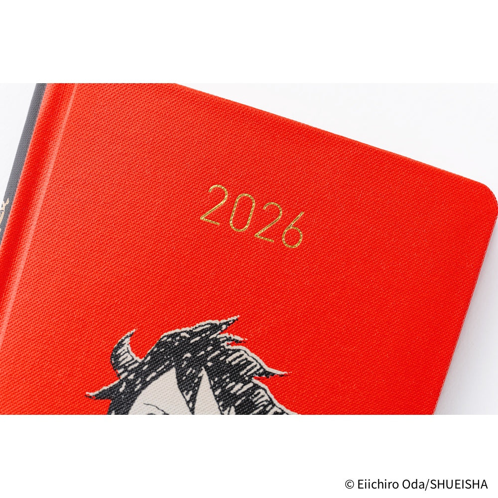 Hobonichi Techo 2026 Weeks - ONE PIECE Magazine: Straw Hat Luffy, Red (English)