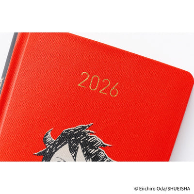Hobonichi Techo 2026 Weeks - ONE PIECE Magazine: Straw Hat Luffy, Red (English)