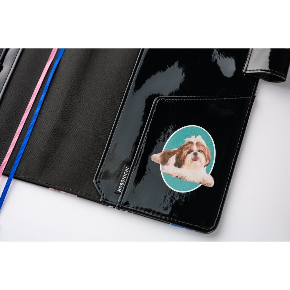 Hobonichi Techo 2026 Cousin Book & Cover, A5 - Candy Stripper: Random Dog & Cat (Jan/Mon Start)