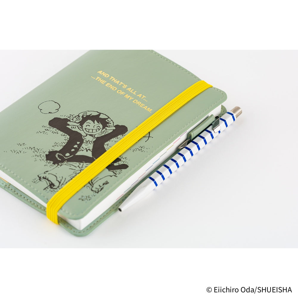 Hobonichi Techo 2026 Original Book & Cover, A6 - ONE PIECE Magazine: End of Luffy’s Dream; Mint Green(Jan/Mon Start)