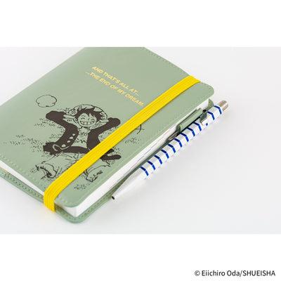 Hobonichi Techo 2026 Original Book & Cover, A6 - ONE PIECE Magazine: End of Luffy’s Dream; Mint Green(Jan/Mon Start)