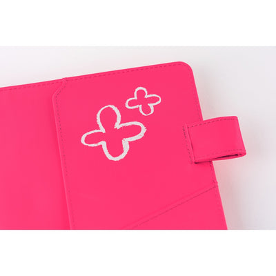 Hobonichi Techo 2026 Original Book & Cover, A5 - Makoto Matsubayashi: Pink Flowers (Jan/Mon Start)