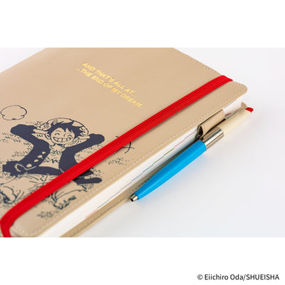 Hobonichi Techo 2026 Original Book & Cover, A5 - ONE PIECE Magazine: End of Luffy’s Dream; Sand Beige (Jan/Mon Start)