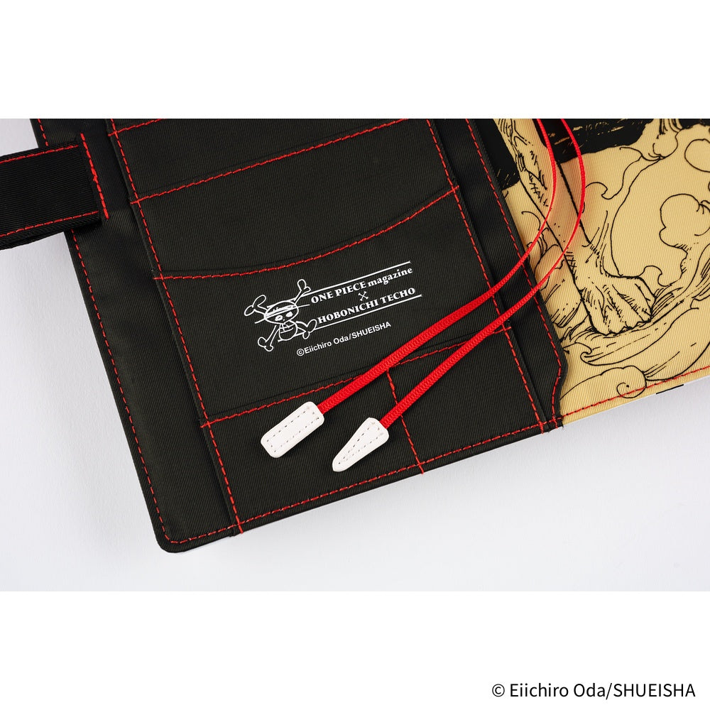 Hobonichi Techo 2026 Original Book & Cover, A5 - ONE PIECE Magazine: Straw Hat Luffy; Black (Jan/Mon Start)