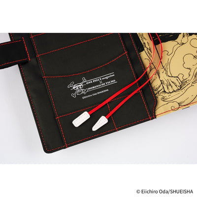 Hobonichi Techo 2026 Original Book & Cover, A5 - ONE PIECE Magazine: Straw Hat Luffy; Black (Jan/Mon Start)