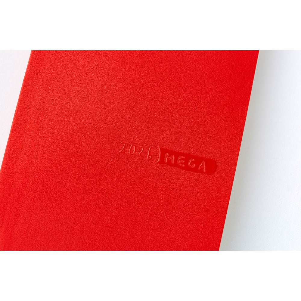 Hobonichi Techo 2026 Weeks MEGA - Sneaker: Tomato Red (English)