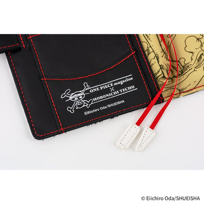 Hobonichi Techo 2026 Original Book & Cover, A6 - ONE PIECE Magazine: Straw Hat Luffy; Black (Jan/Mon Start)