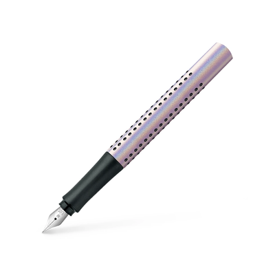 Faber-Castell Grip Glam Fountain Pen, Pearl, Image 1