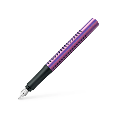 Faber-Castell Grip Glam Fountain Pen, Violet, Image 1