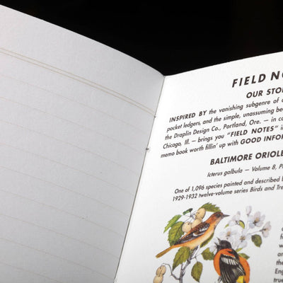 Field Notes Quarterly Edition Lined Notebooks, Pack B - Birds and Trees of North America