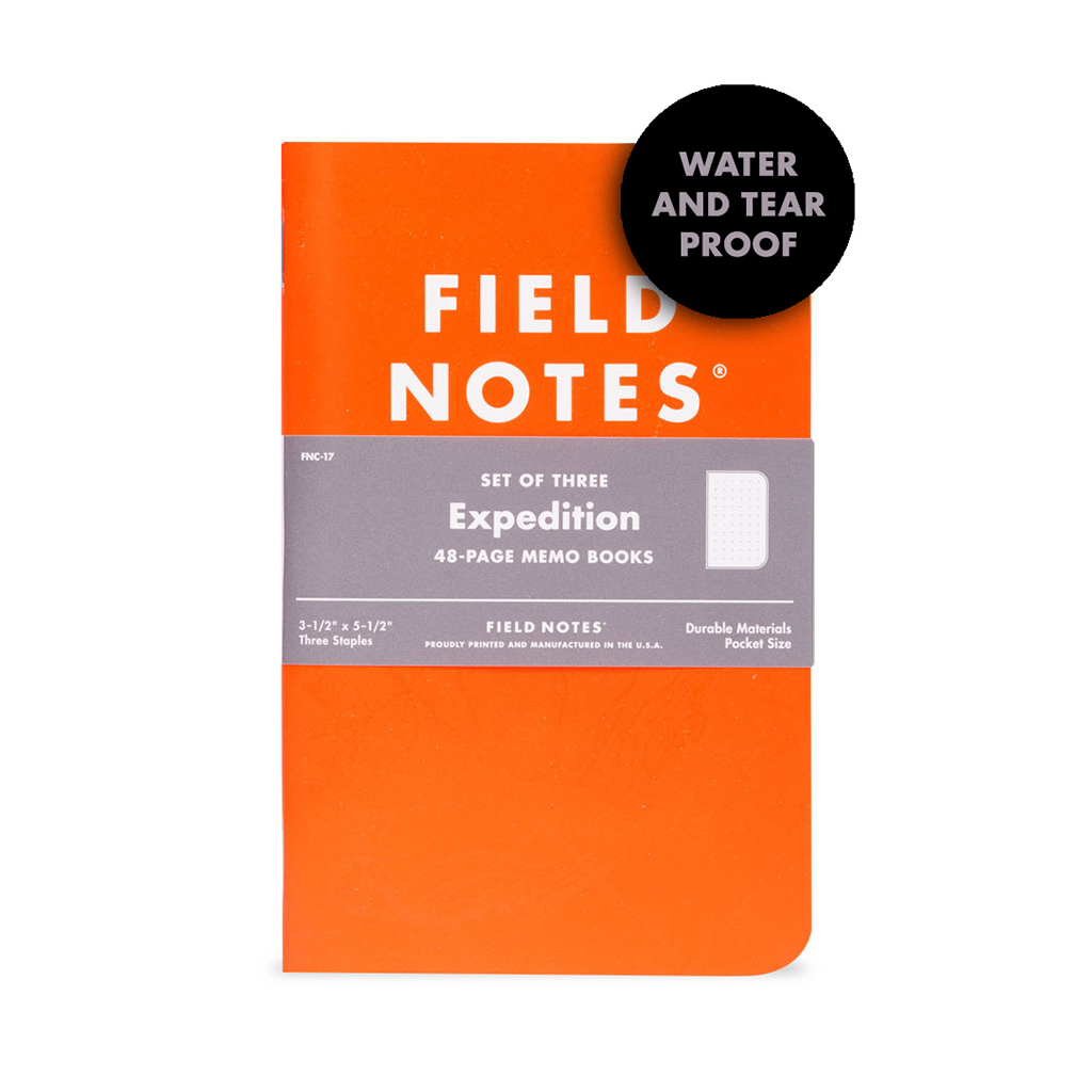 Field Notes Expedition Dot Grid Memo Book 3 Pack, Image 1