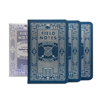Field Notes Foiled Again Ruled Memo Book 3 Pack, Image 2