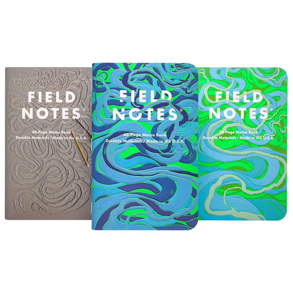 Field Notes Is a River Alive? Grid Notebooks, 3 pk