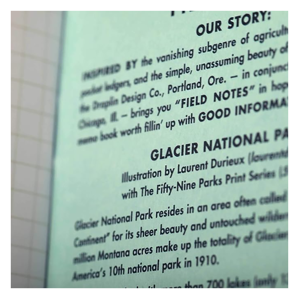 Field Notes National Park Series F Graph Memo Book, paquete de 3