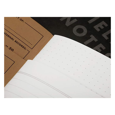 Pitch Black Ruled Memo Book, Large 2 Pack