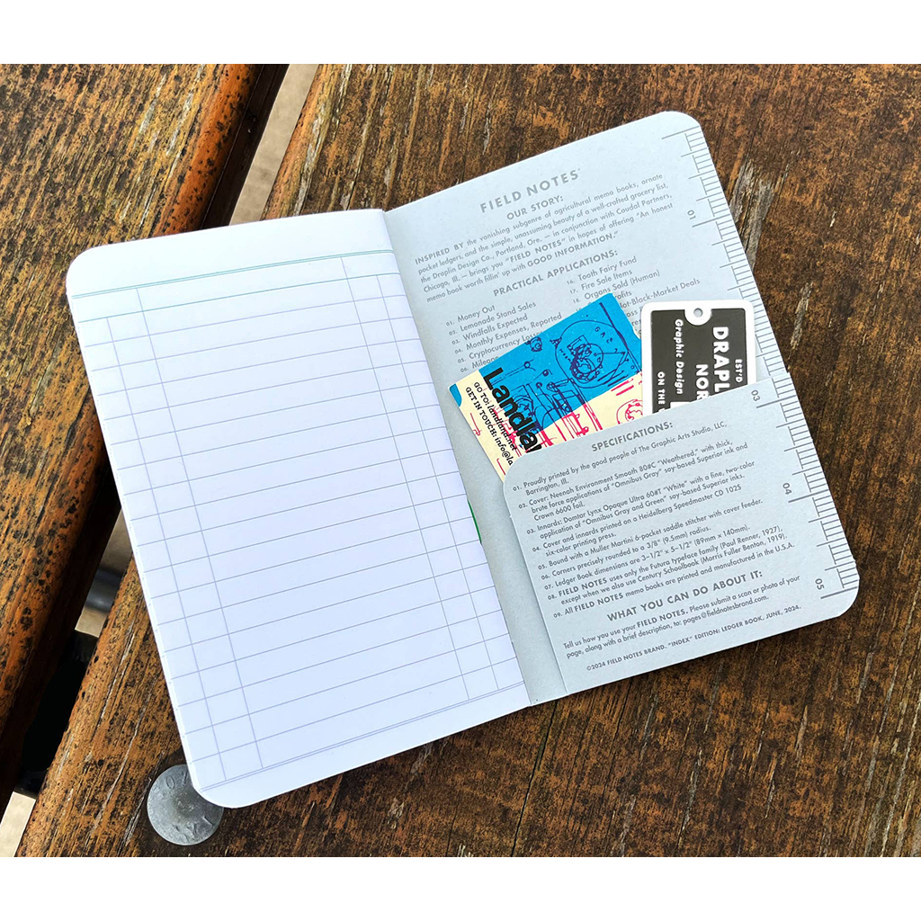 Field Notes Quarterly Edition Index Log Book, 2 Pack