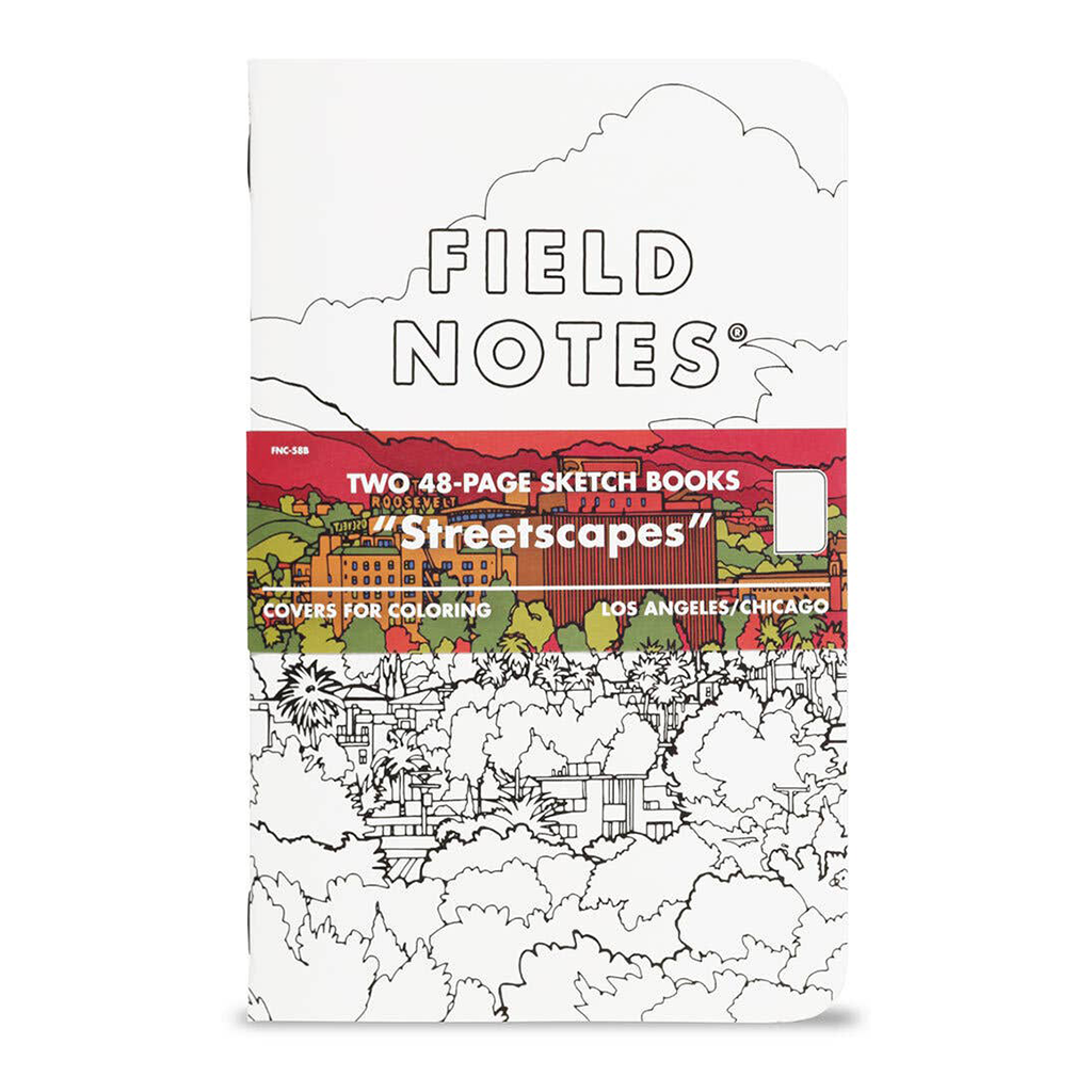 Cuaderno de bocetos de paisajes urbanos de Field Notes B, paquete de 2: Los Ángeles y Chicago