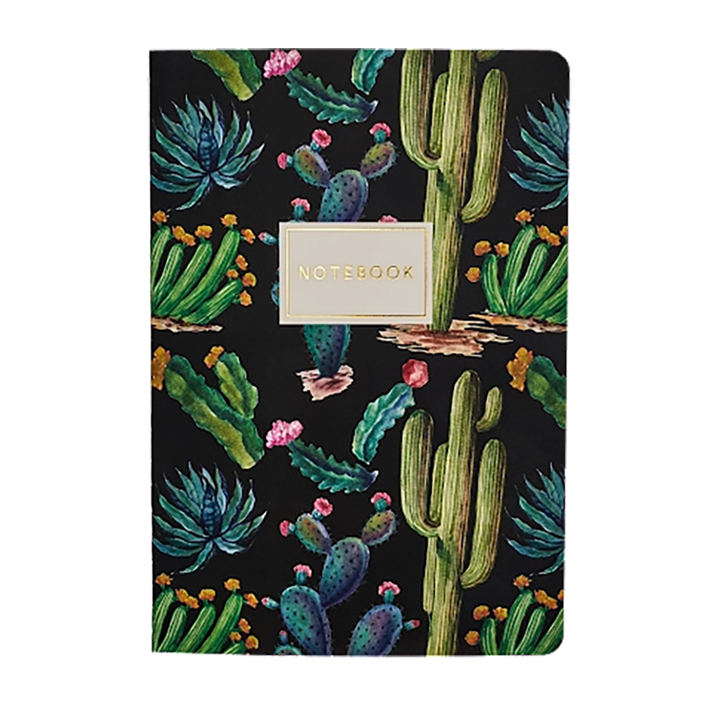 76 Page Softcover Ruled Notebook, A5 - Flora Series