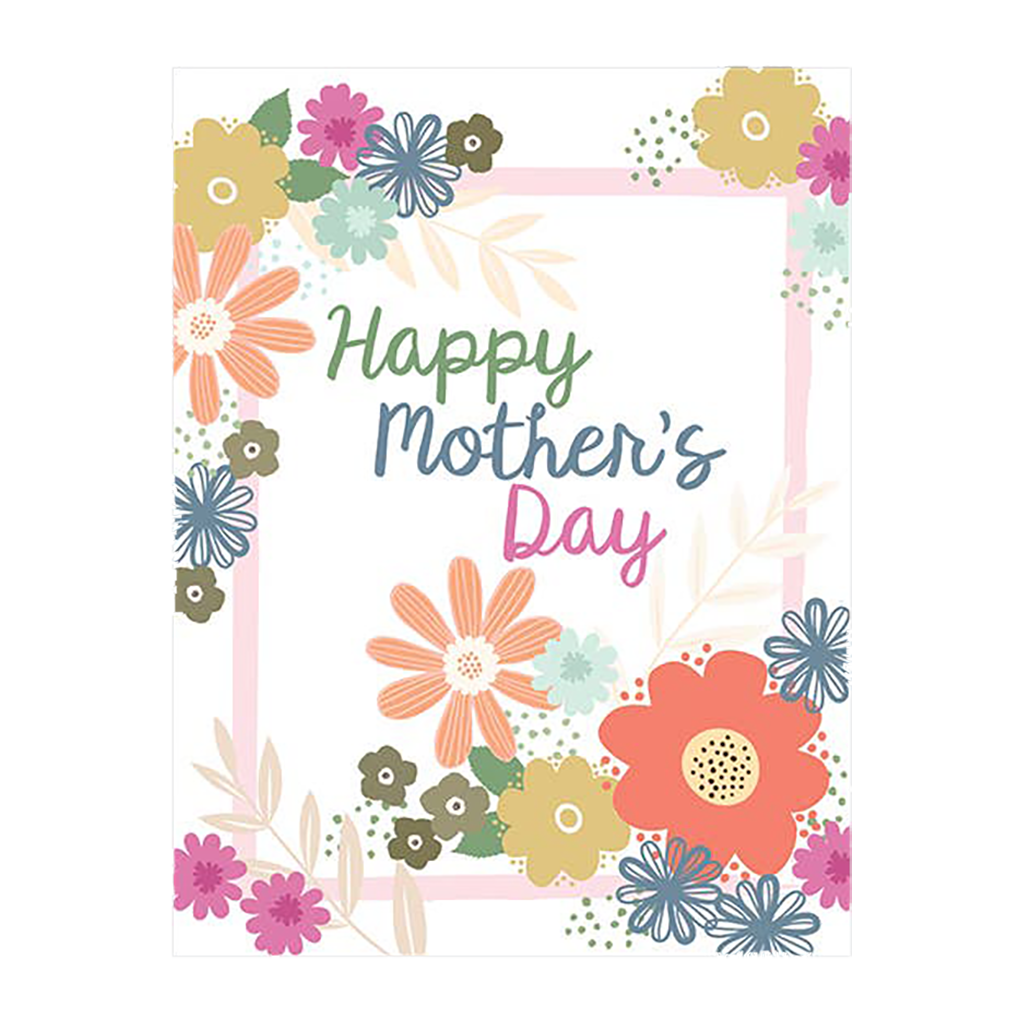 Flower Frame Spring Mother's Day Card