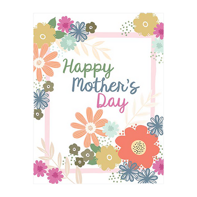 Flower Frame Spring Mother's Day Card