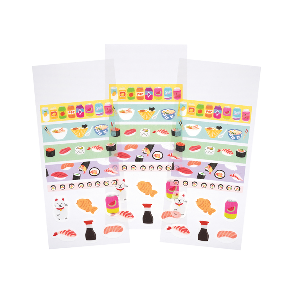 Asian Foods Washi Stickers