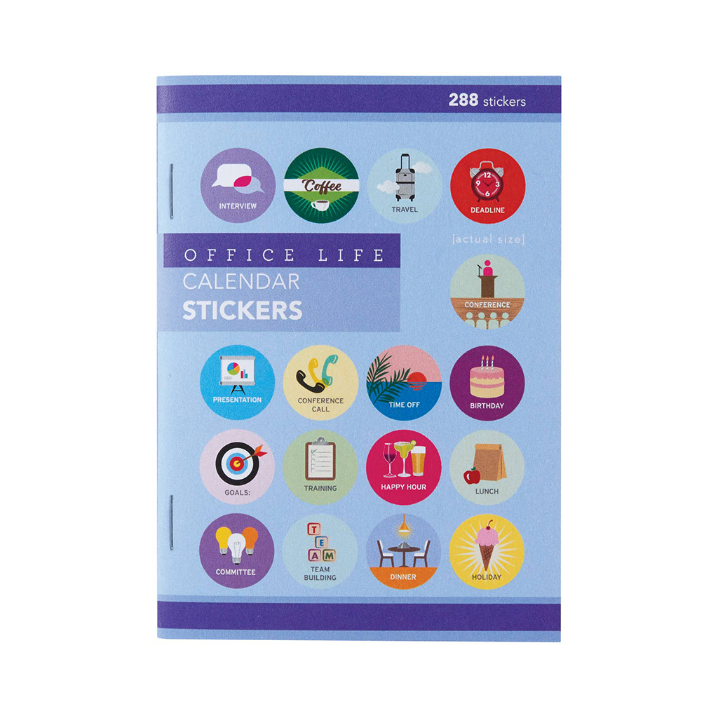 Girl of All Work Office Life Calendar Stickers Booklet