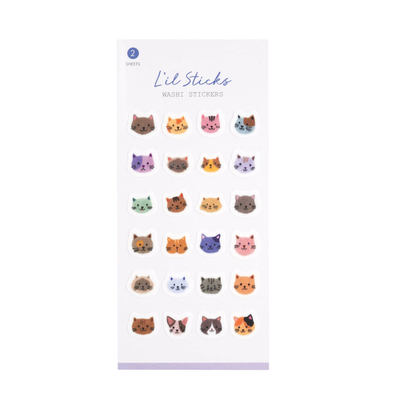 Cats L’il Sticks Washi Stickers