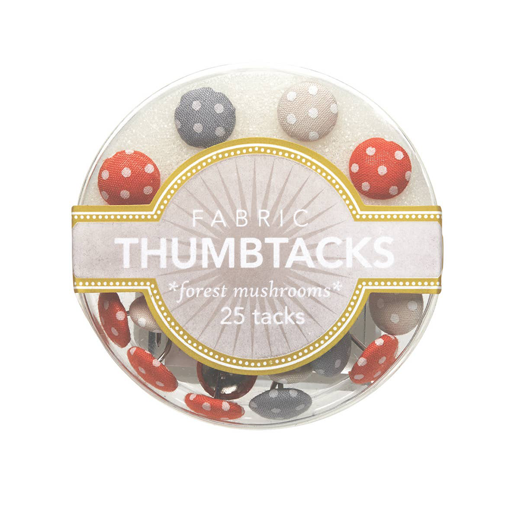 Girl of All Work Forest Mushroom Thumbtacks Package