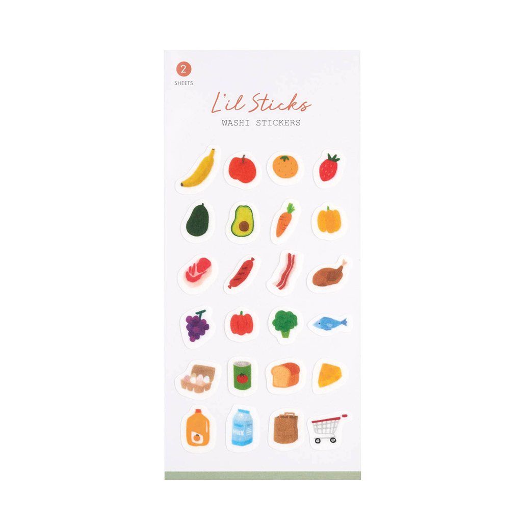 Girl of All Work Market Lil Sticks Washi Sticker Sheet