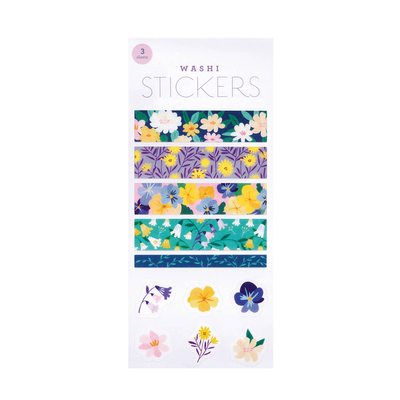 Girl of All Work Midnight Garden Washi Sticker Sheet