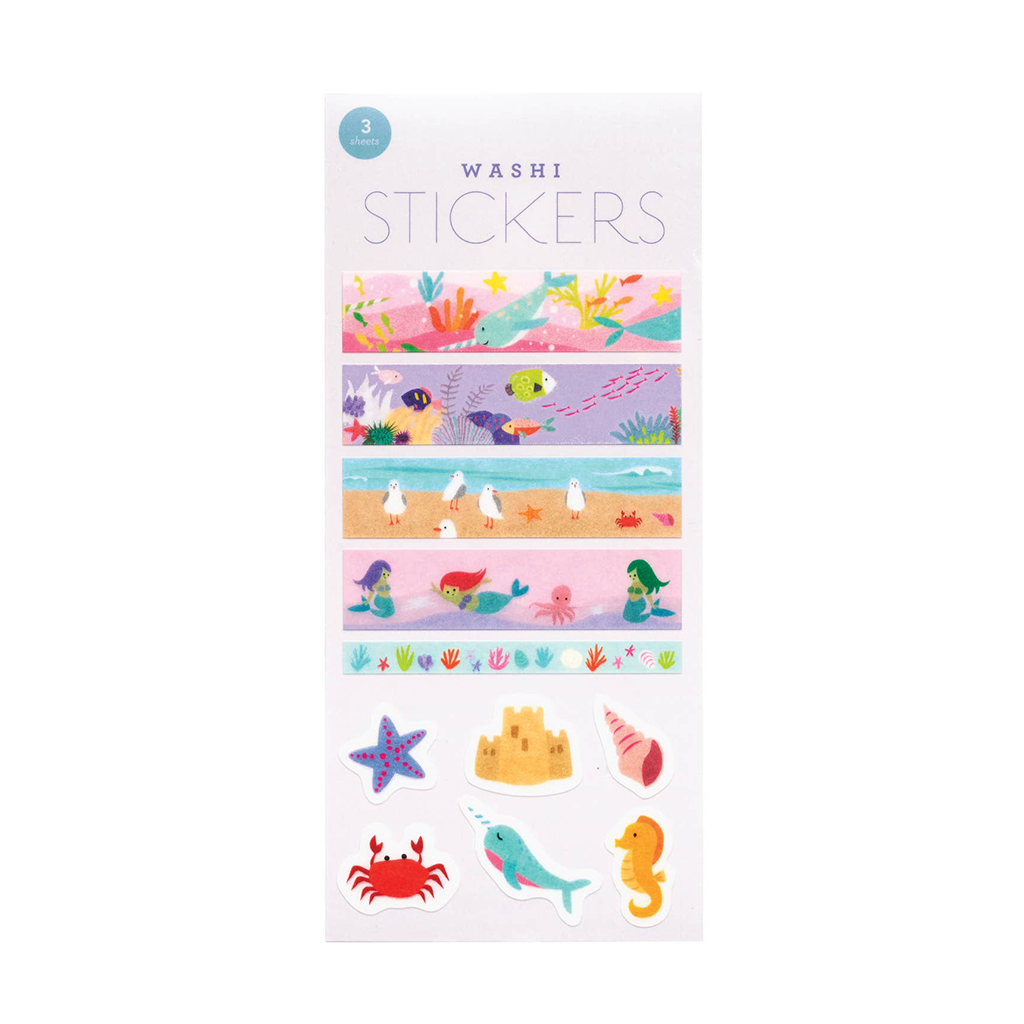 Girl of All Work Ocean Washi Sticker Sheet