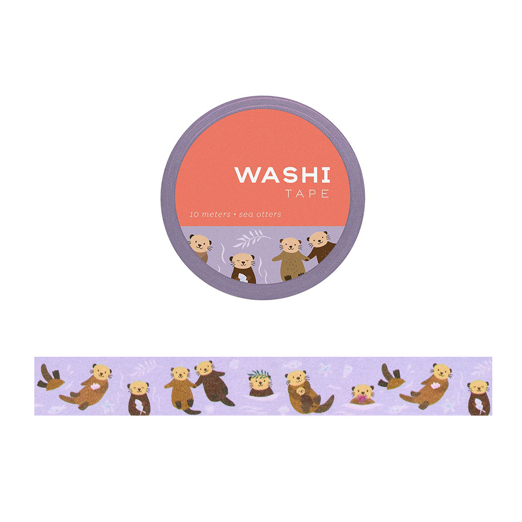 Girl of All Work Sea Otters Washi Tape Roll