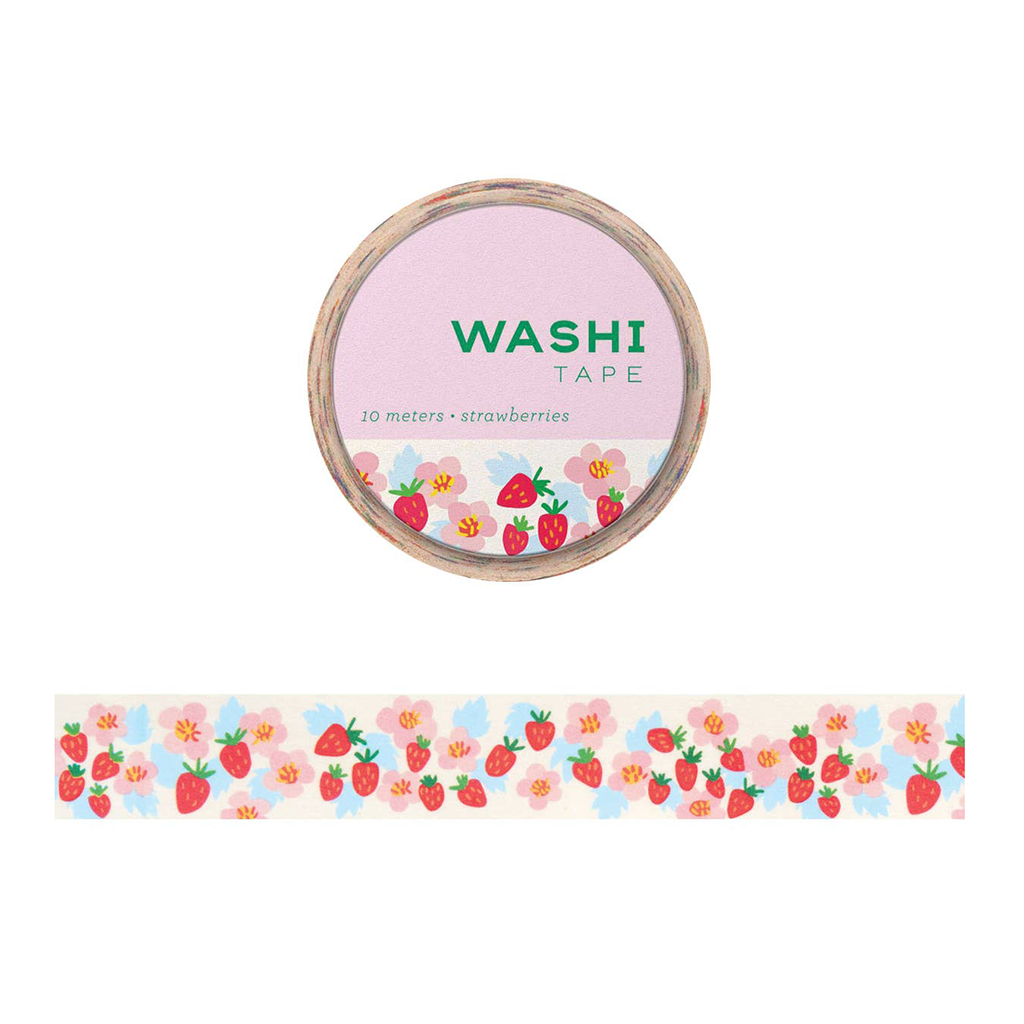 Girl of All Work Strawberries Washi Tape Roll