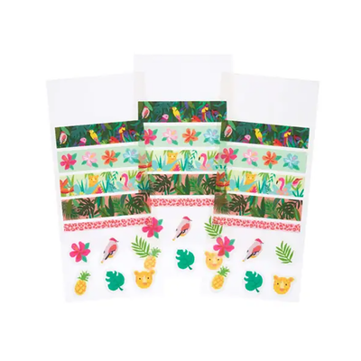 Girl of All Work Tropical Scenes Washi Sticker Sheets