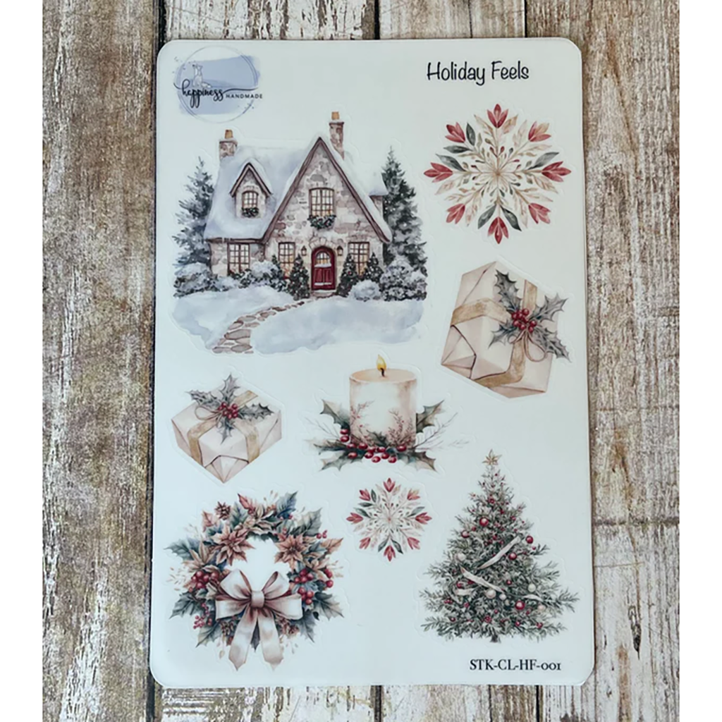 Happiness Handmade Holiday Feels Sticker Sheet