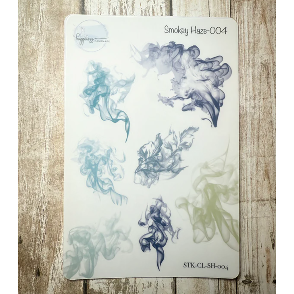 Happiness Handmade Ink Wash Sticker Sheet, #003
